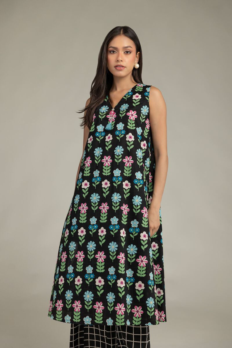 Black Cambric Kurta
