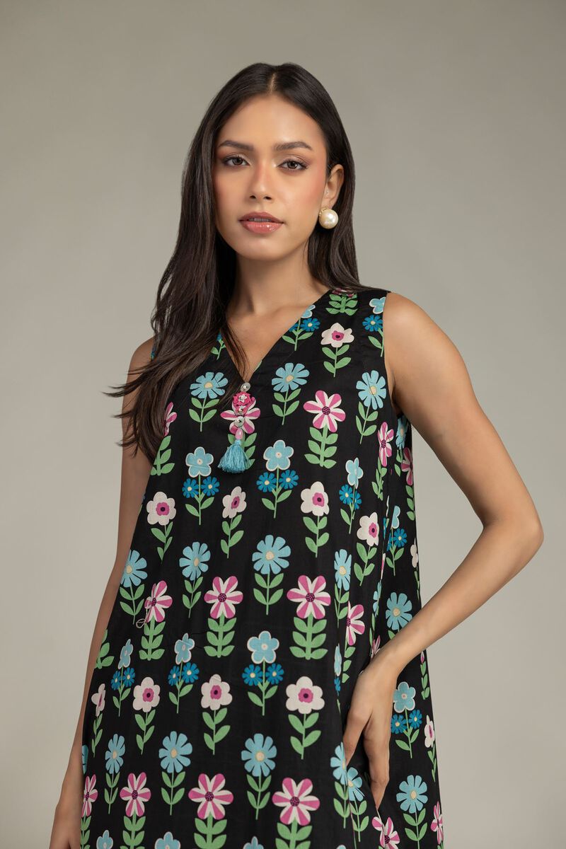 Black Cambric Kurta
