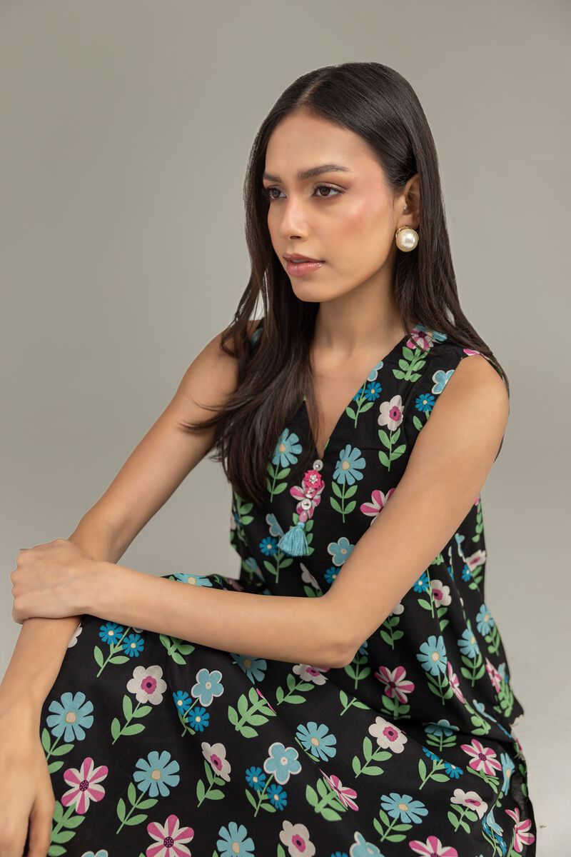 Black Cambric Kurta