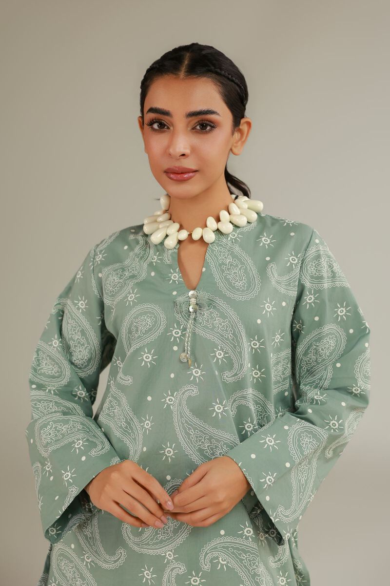 Green Cambric Kurta
