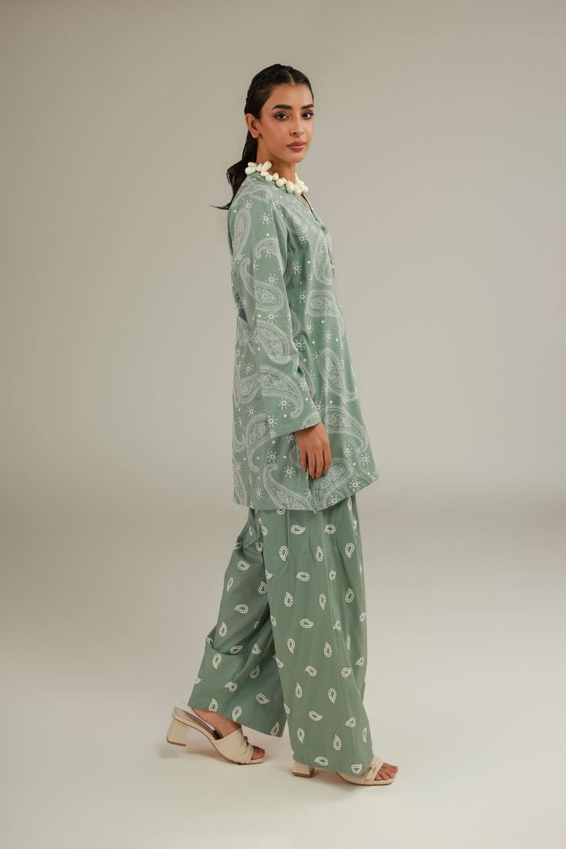 Green Cambric Kurta