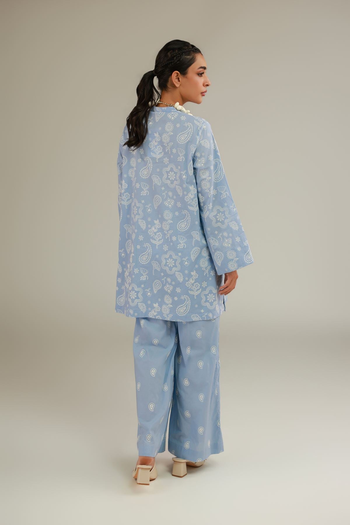 Blue Cambric Kurta