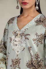 Short Floral Kurta