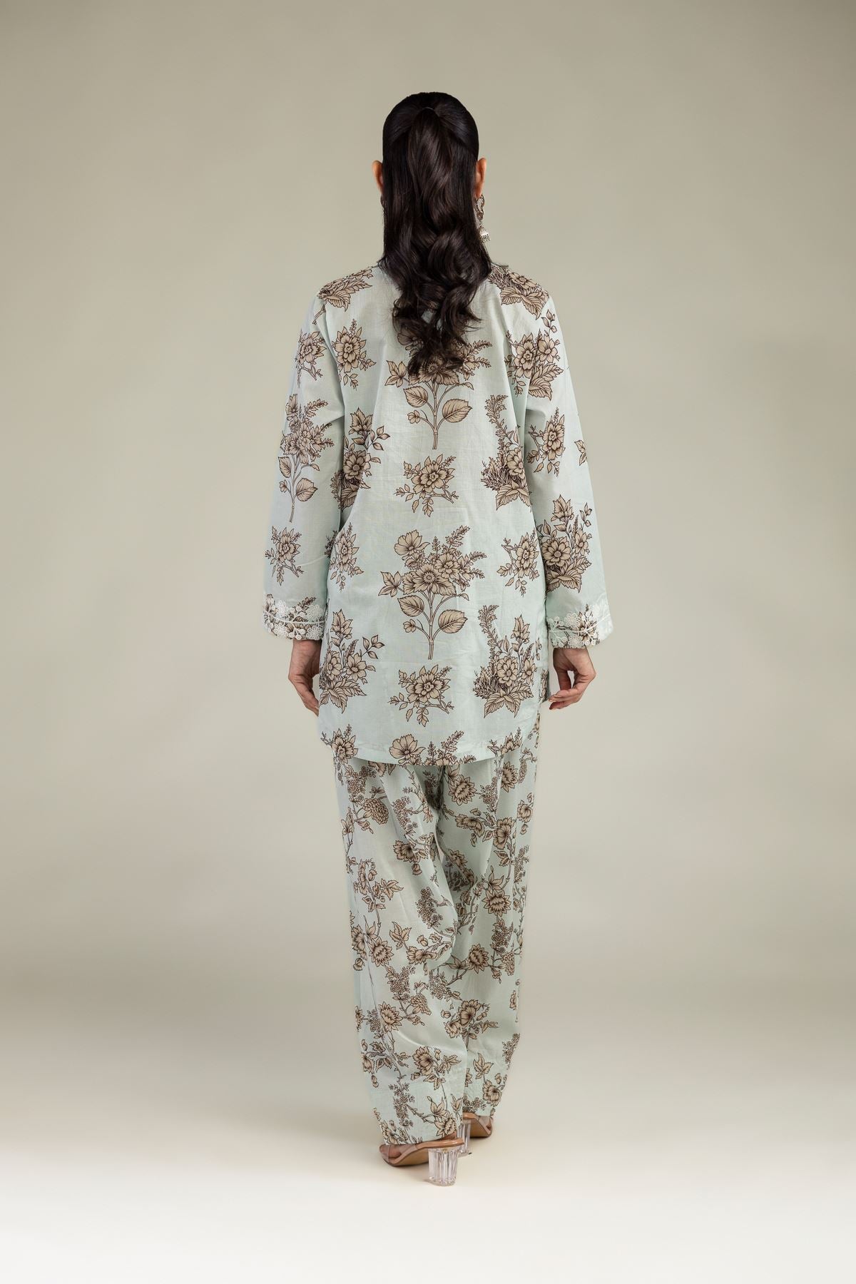 Short Floral Kurta