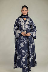 Navy Floral Pants