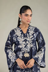 Navy Floral Pants