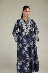 Navy Floral Pants