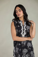 Black Lawn Dupatta