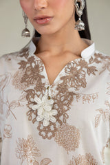 Floral Cambric Kurta