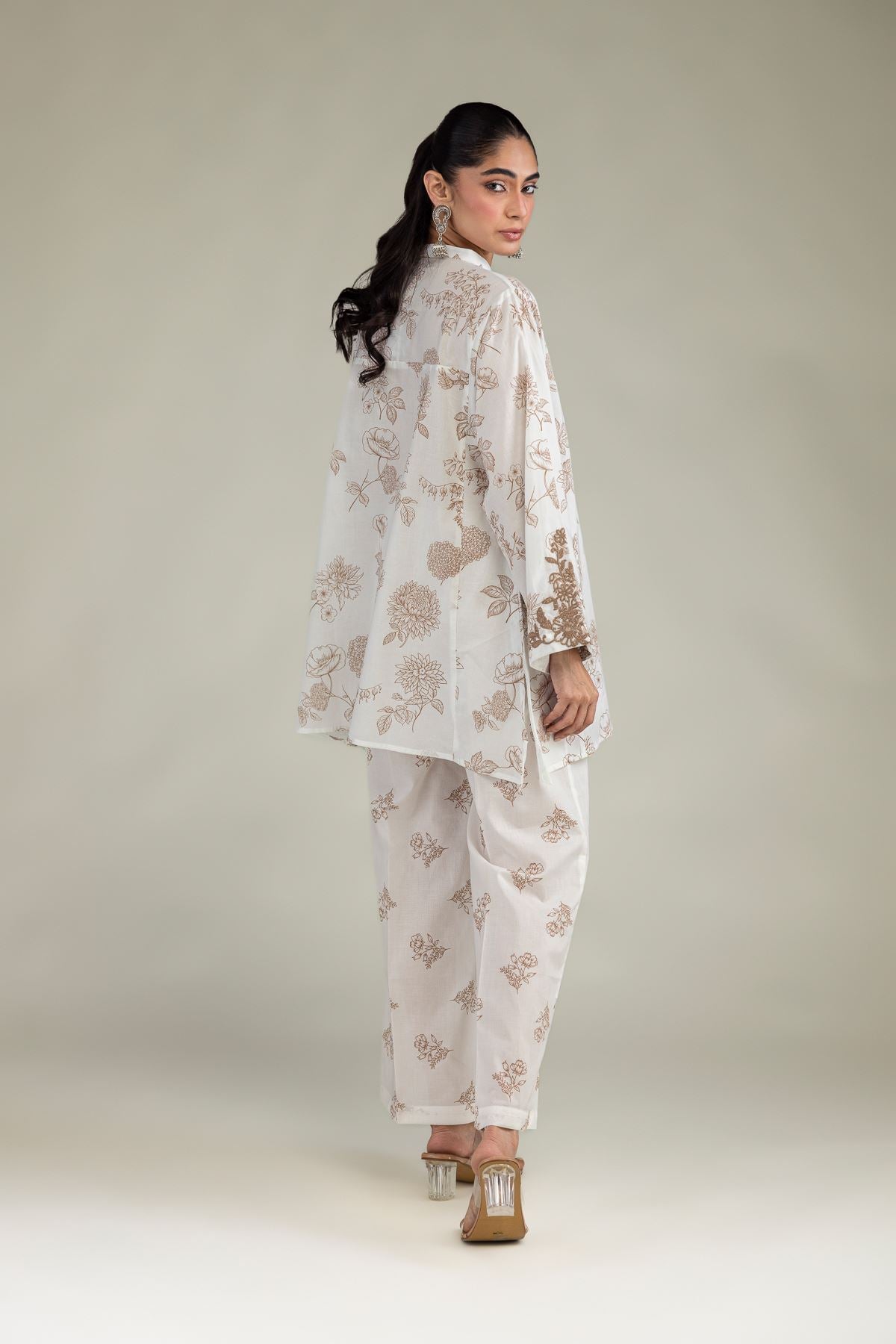 Floral Cambric Kurta