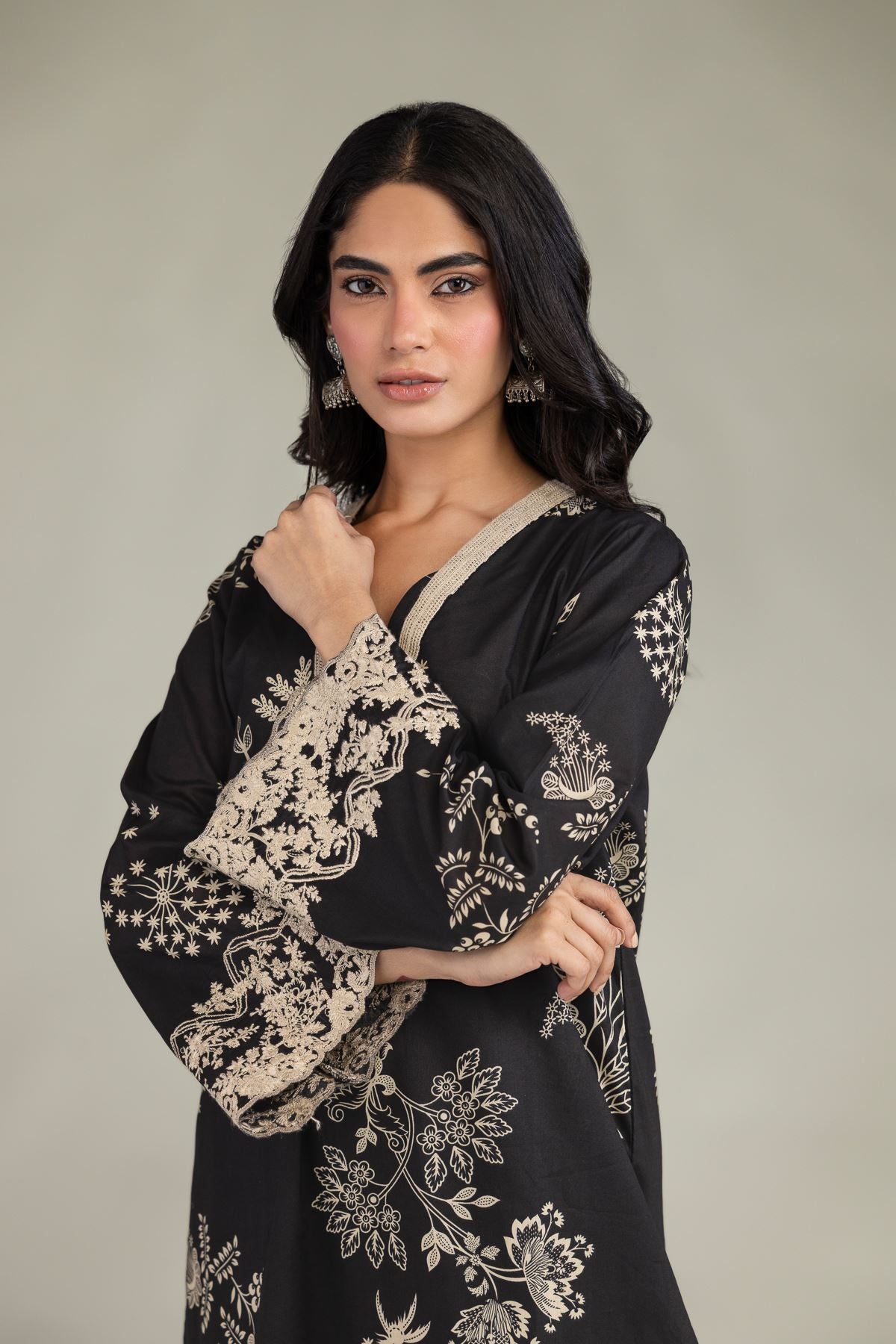 Short Black Kurta