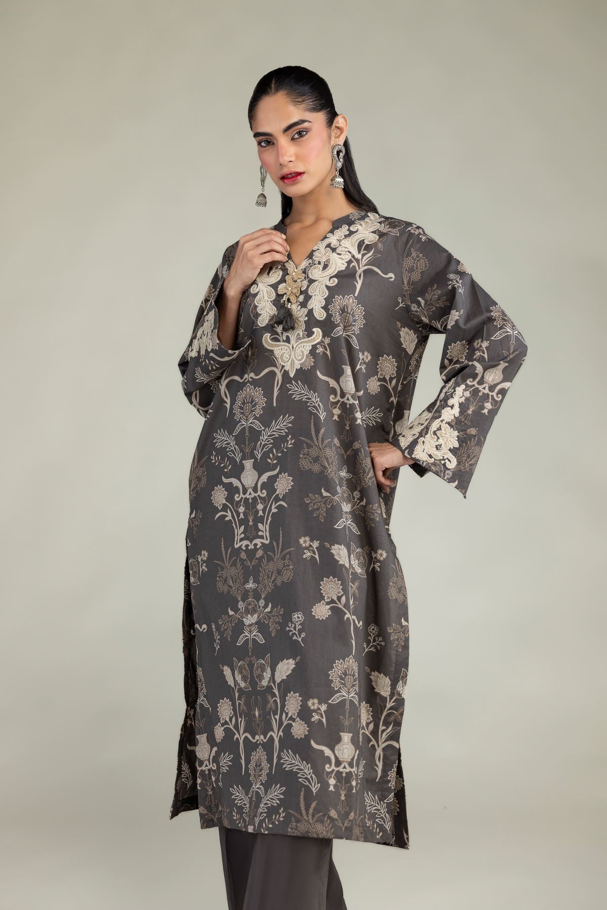 Floral Lawn Dupatta