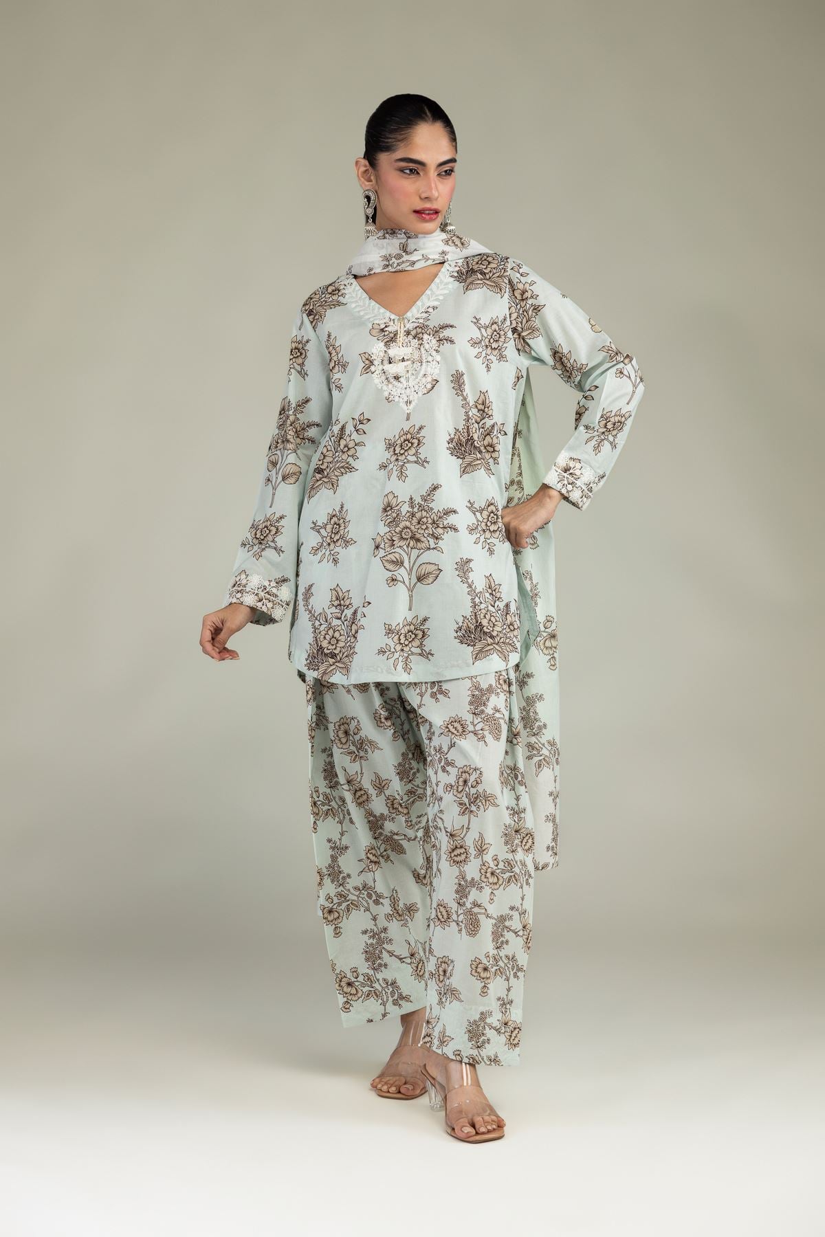 Floral Cambric Shalwar