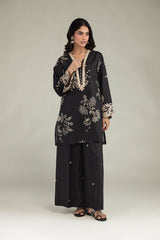 Short Black Kurta