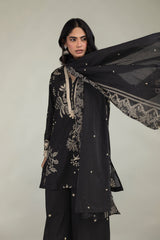 Short Black Kurta