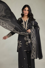 Short Black Kurta