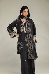 Short Black Kurta