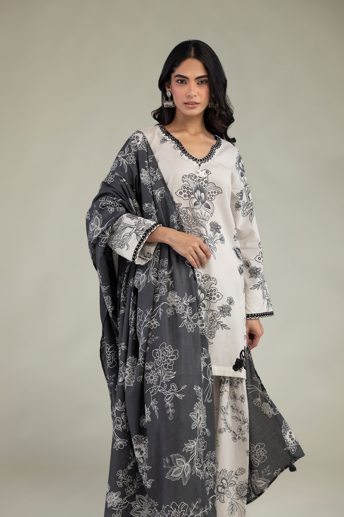 Floral Cambric Shalwar