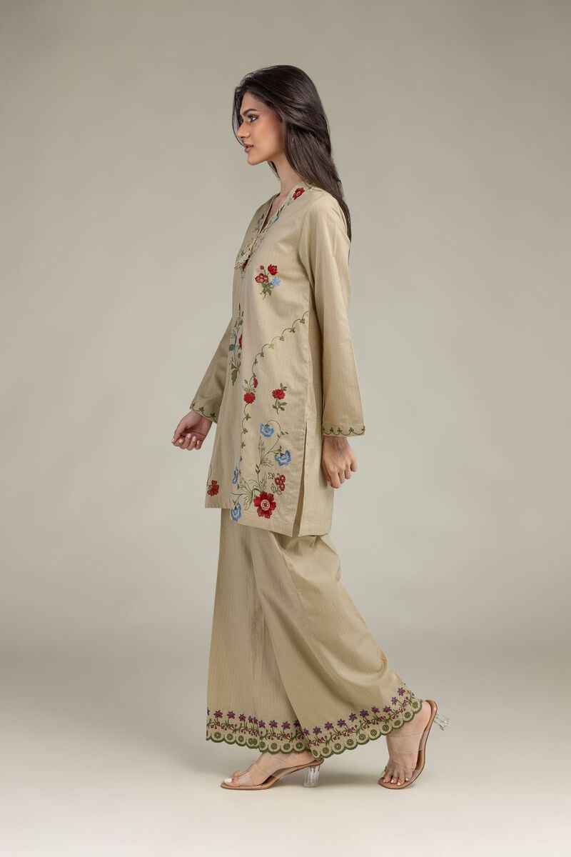 Cotton V-Neck Kurta