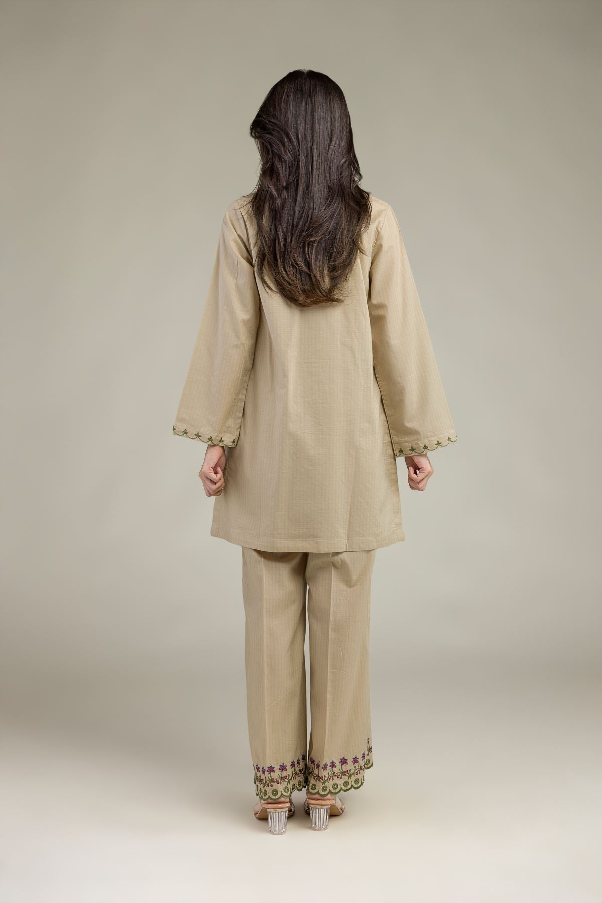 Cotton V-Neck Kurta