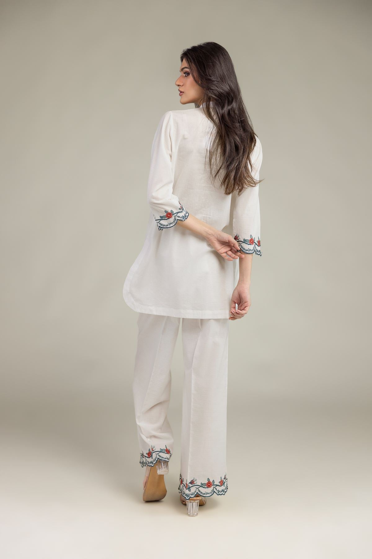 Short Floral Kurta