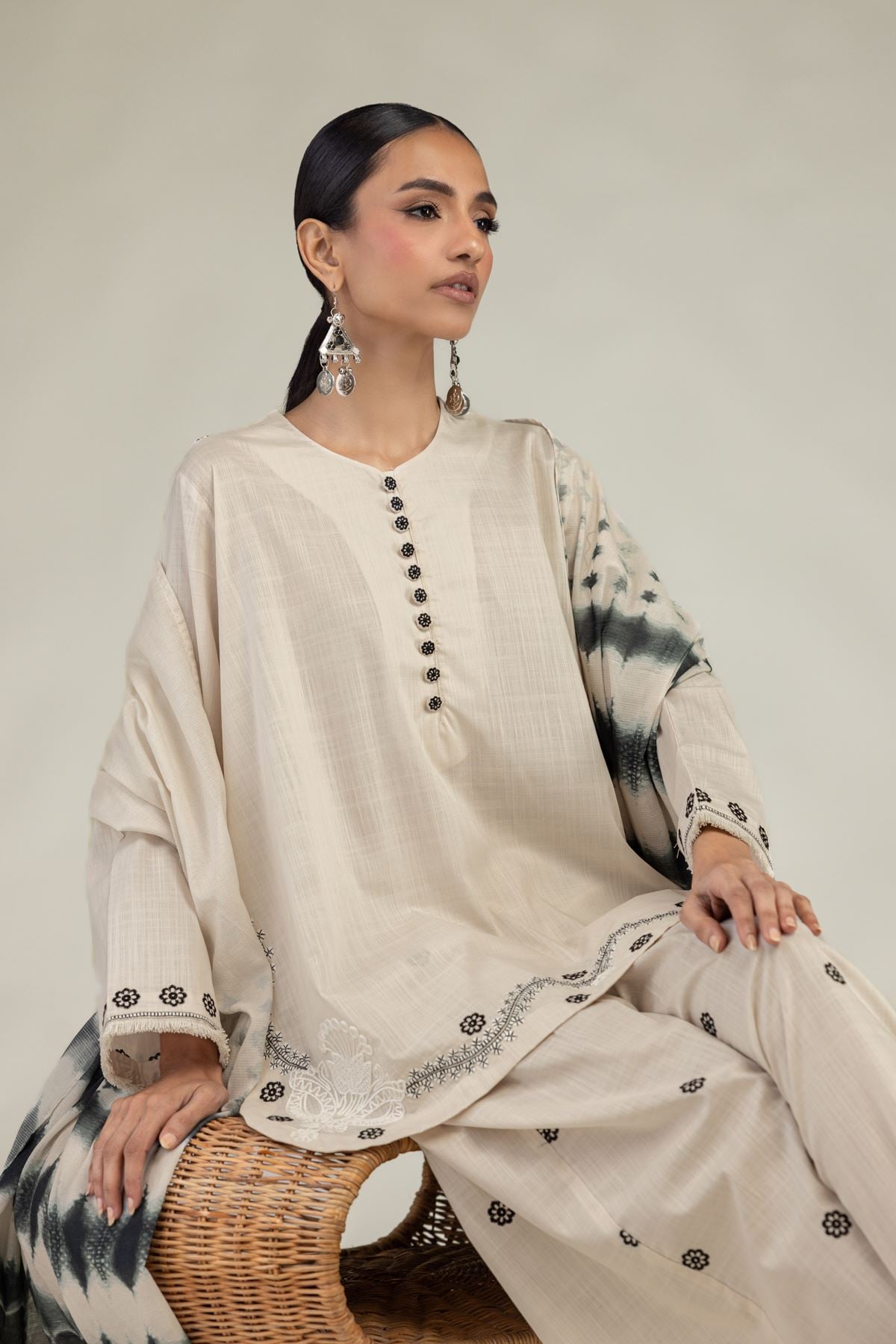 Short Round-Neck Kurta