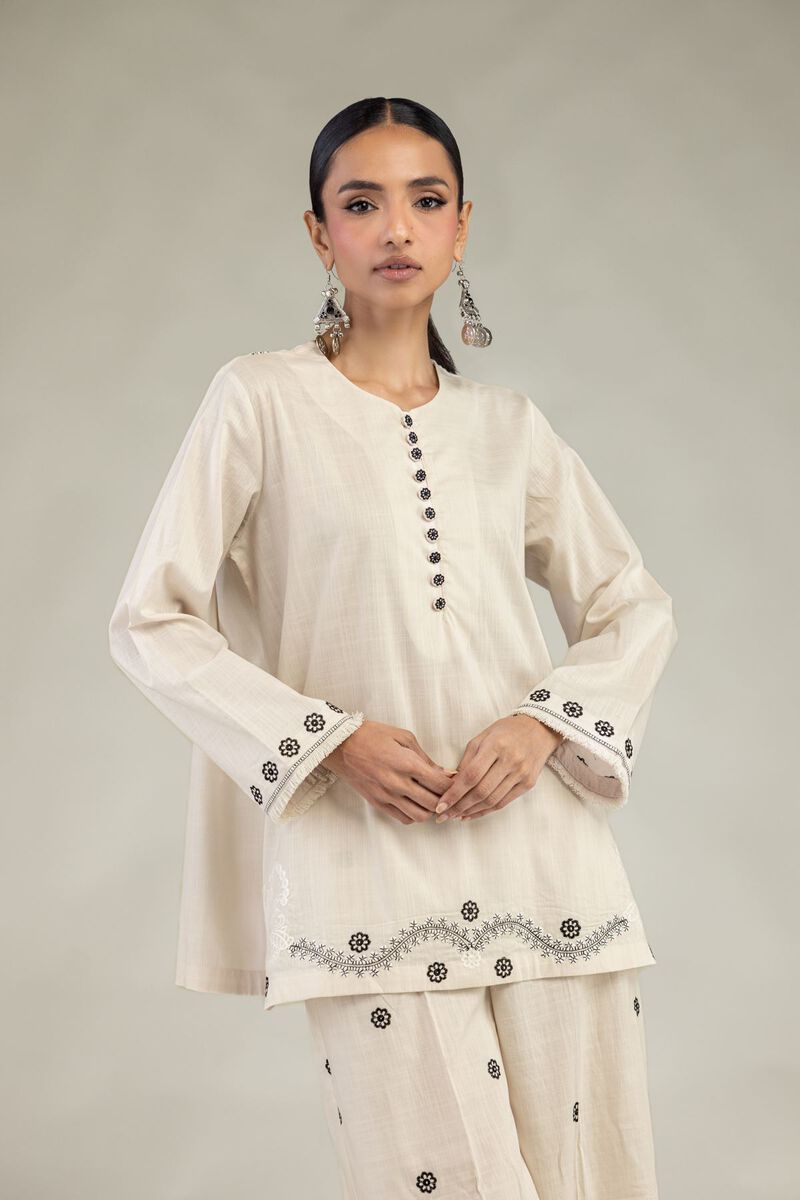 Short Round-Neck Kurta