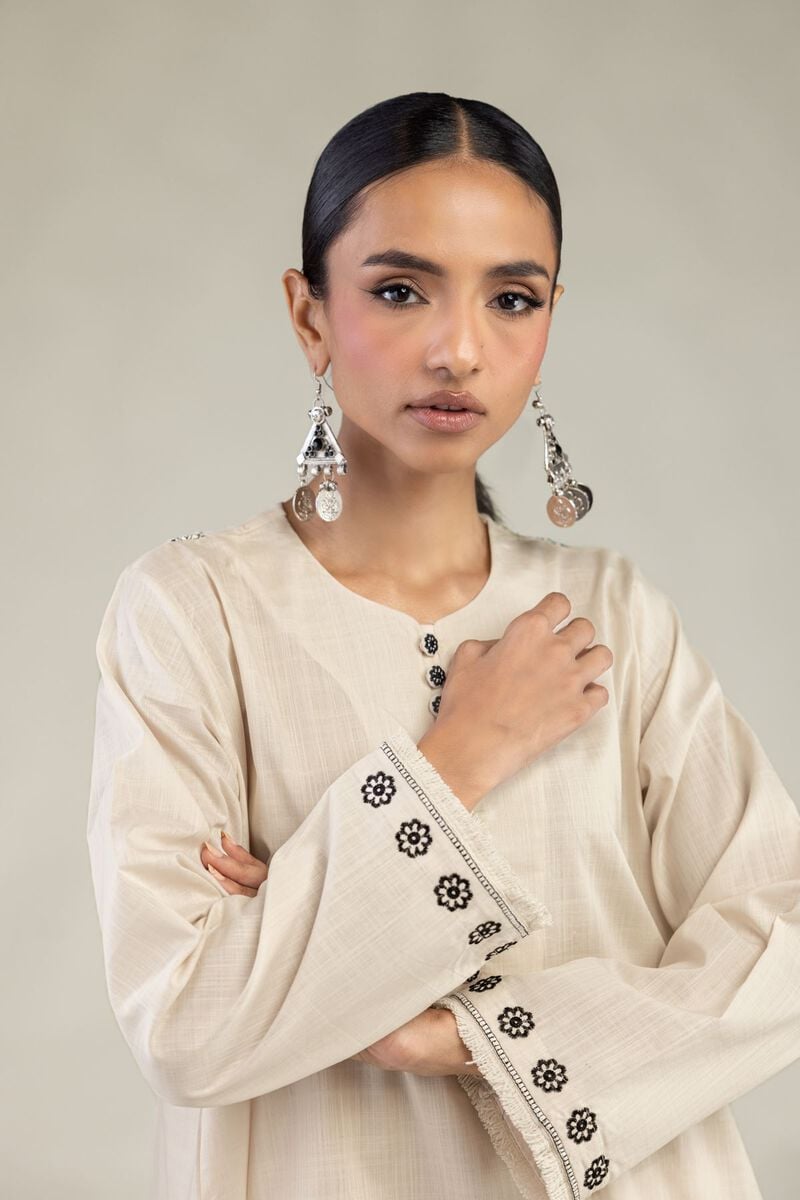 Short Round-Neck Kurta