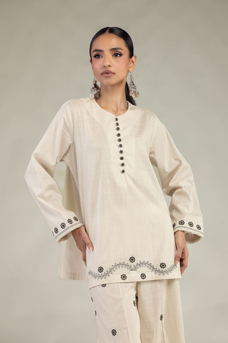 Short Round-Neck Kurta