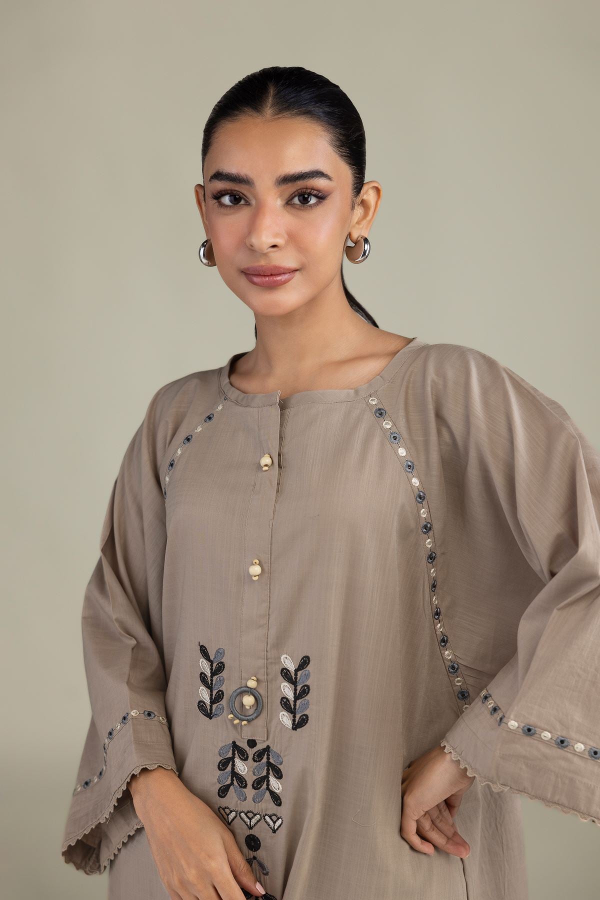 Textued Cotton Kurta