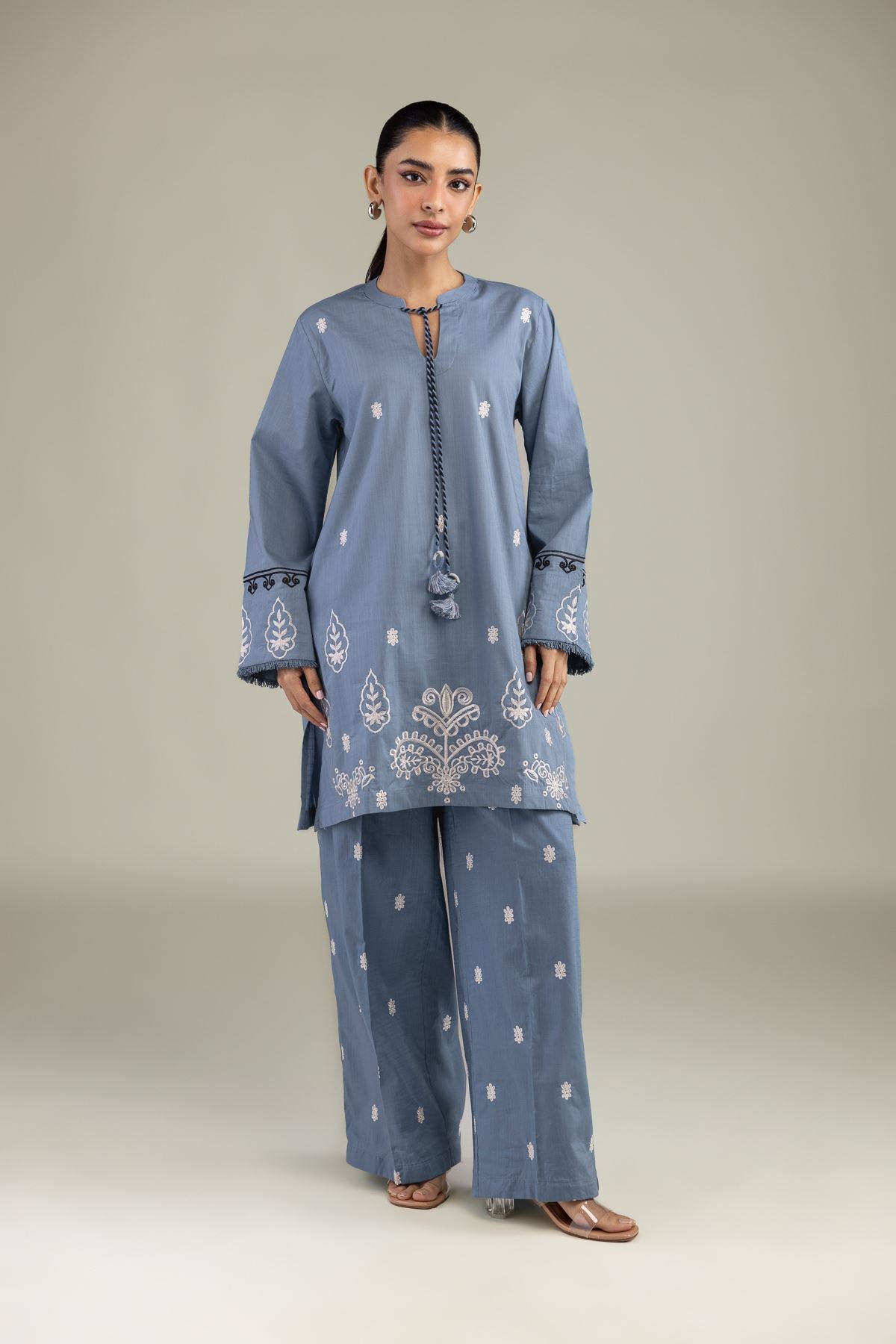 Blue Cotton Kurta