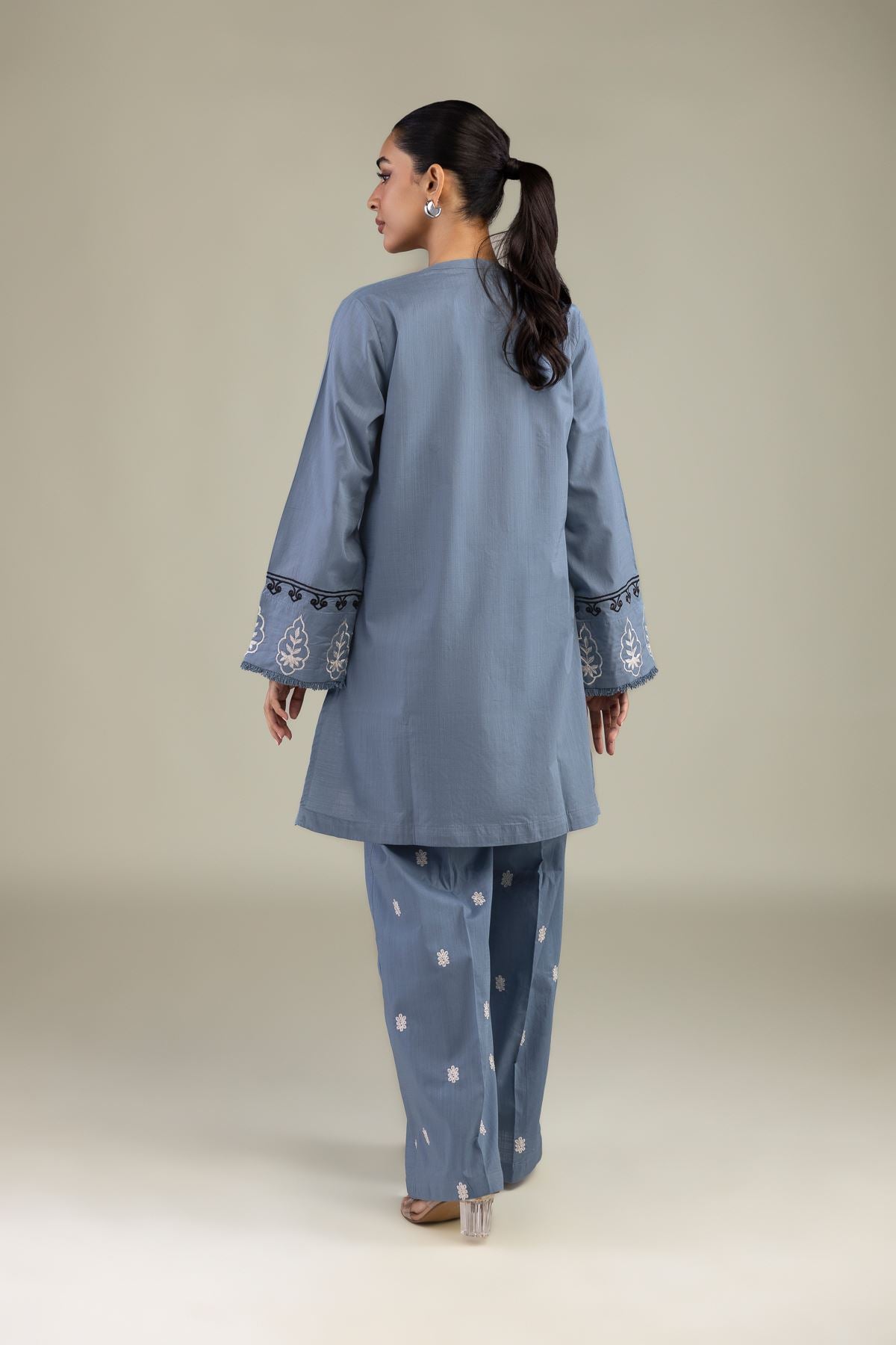 Blue Cotton Kurta
