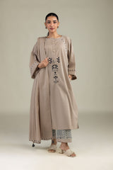 Beige Cotton Pants