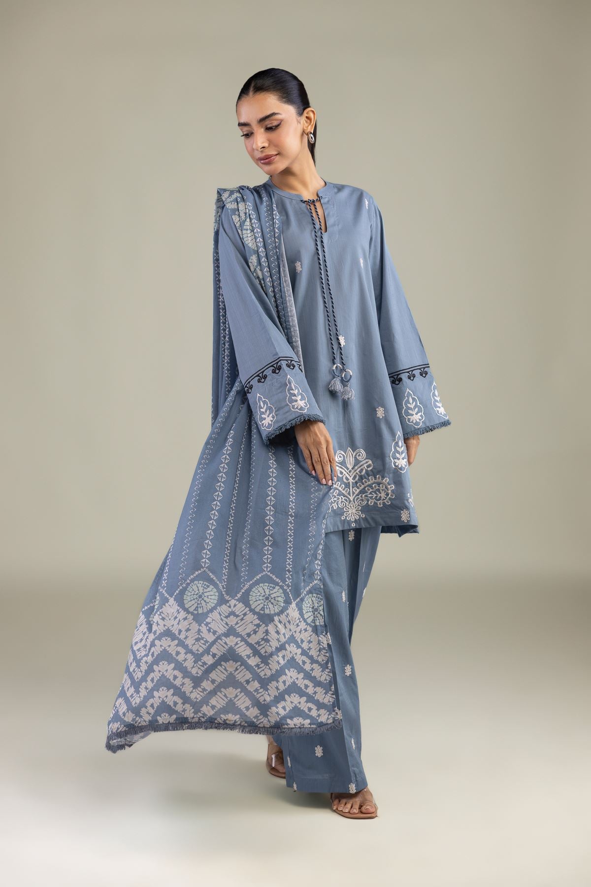 Floral Lawn Dupatta
