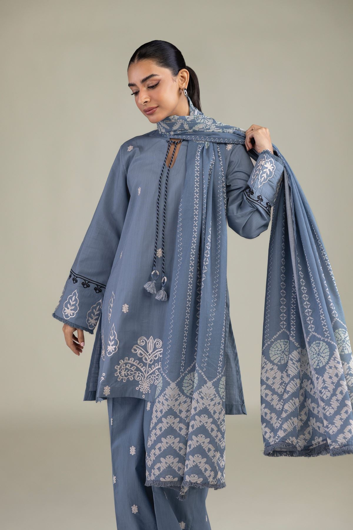 Floral Lawn Dupatta