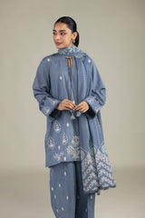 Blue Cotton Kurta