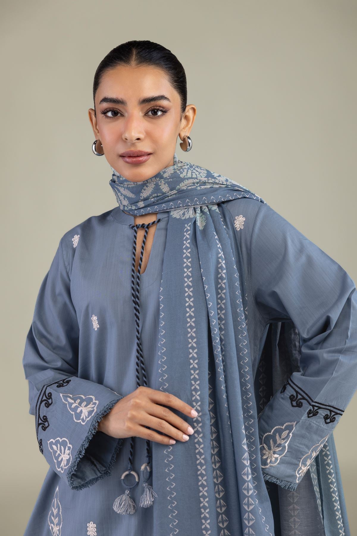 Floral Lawn Dupatta