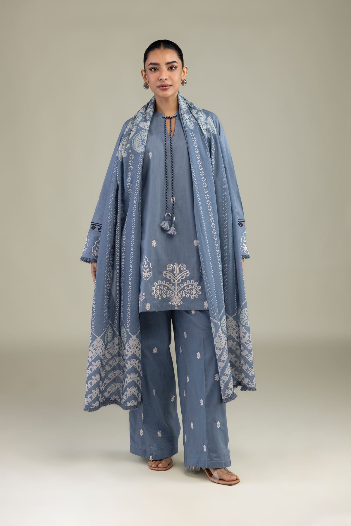 Floral Lawn Dupatta