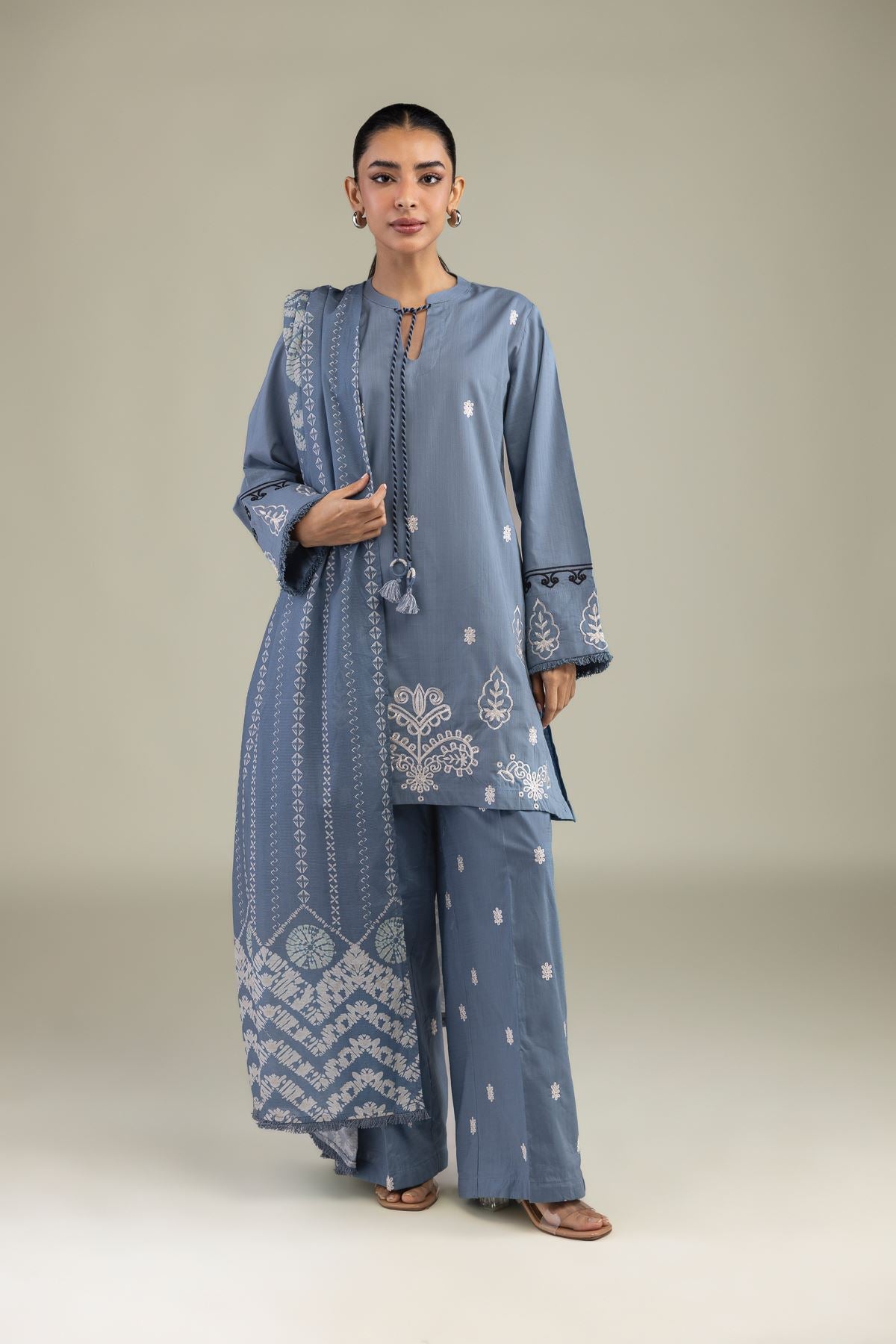 Floral Lawn Dupatta