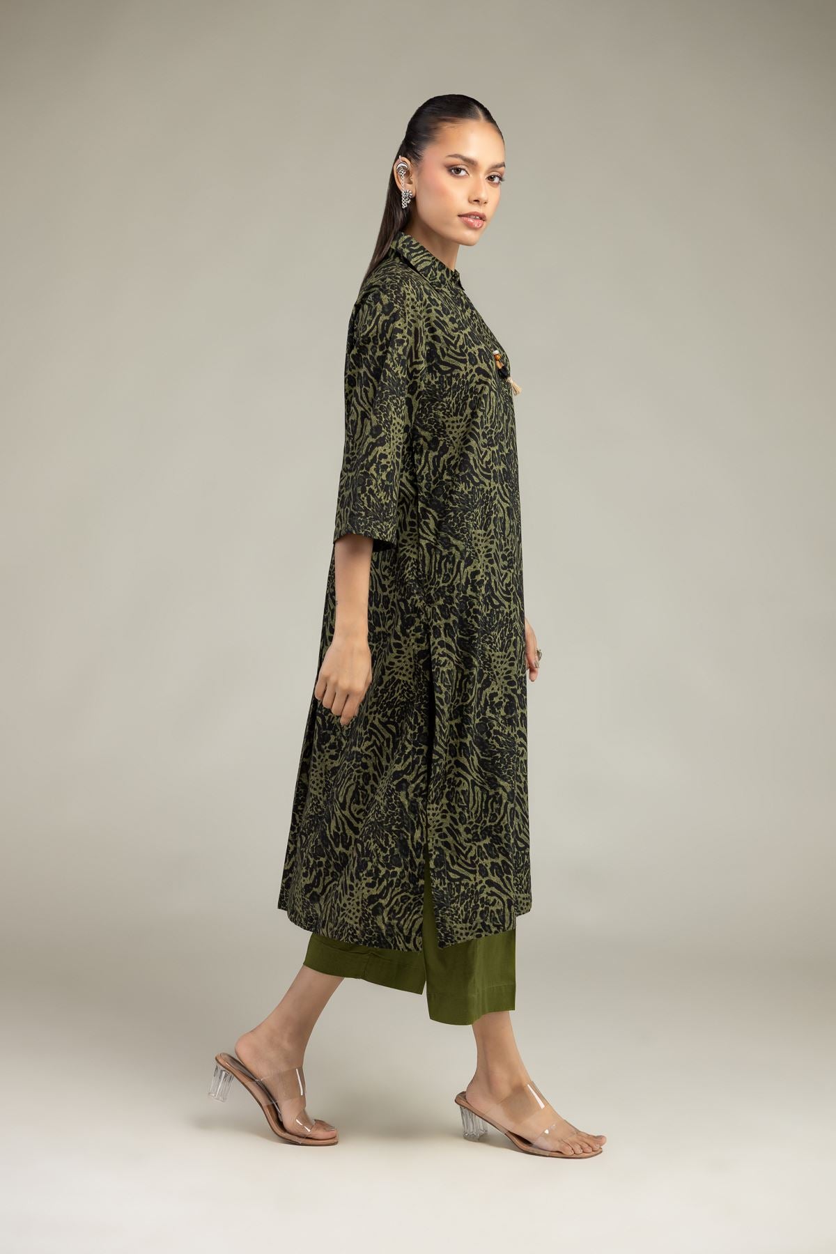 Olive Cambric Pants