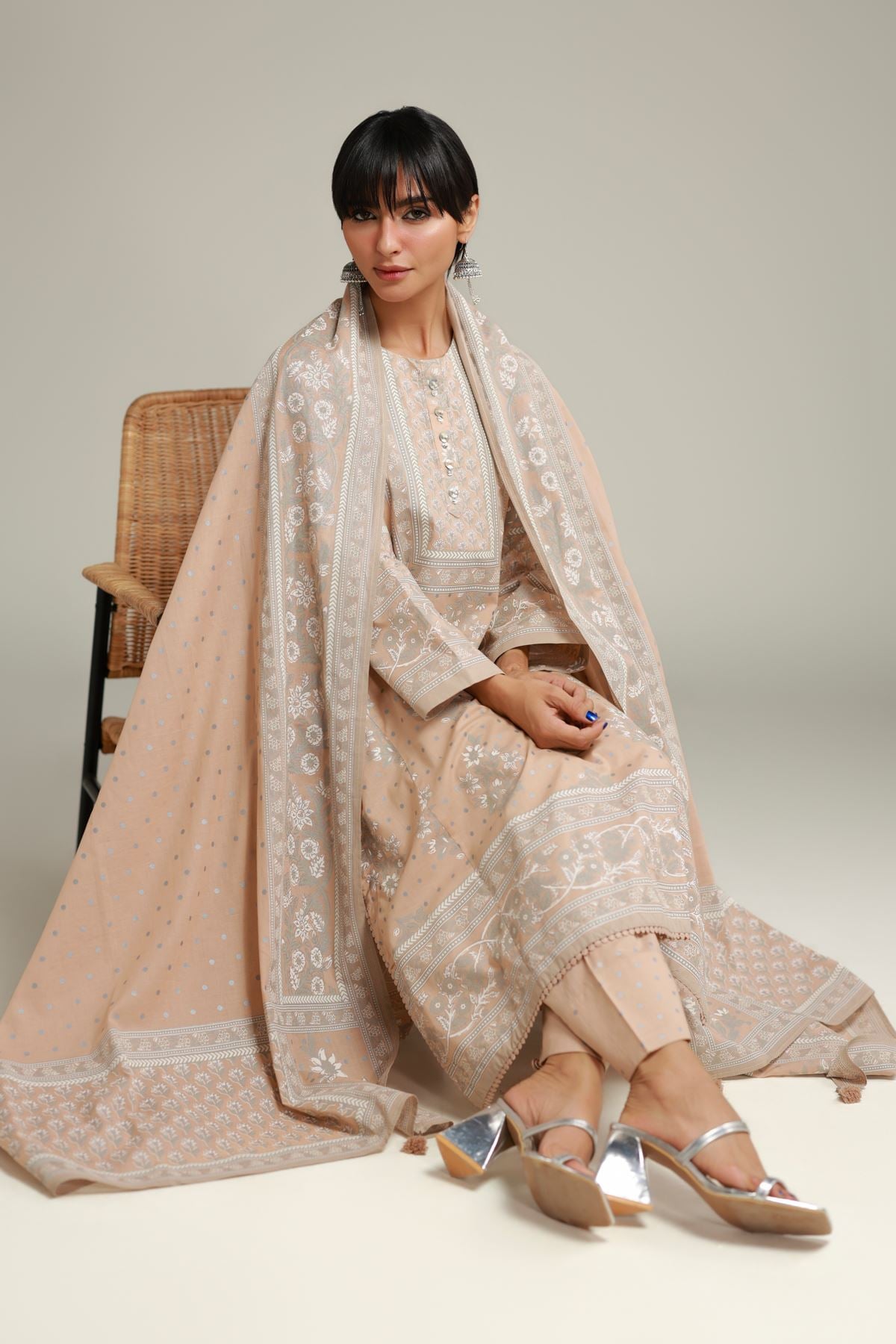 Longline Cambric Kurta