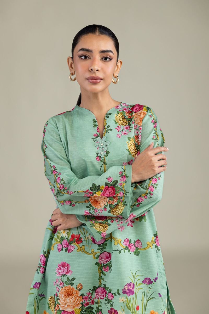 Mint Dobby Kurta