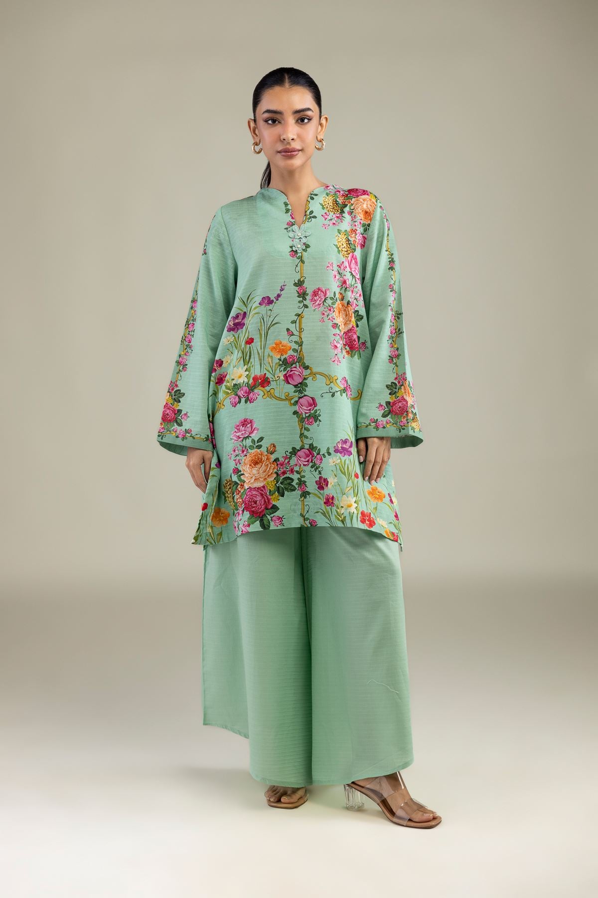 Mint Dobby Kurta