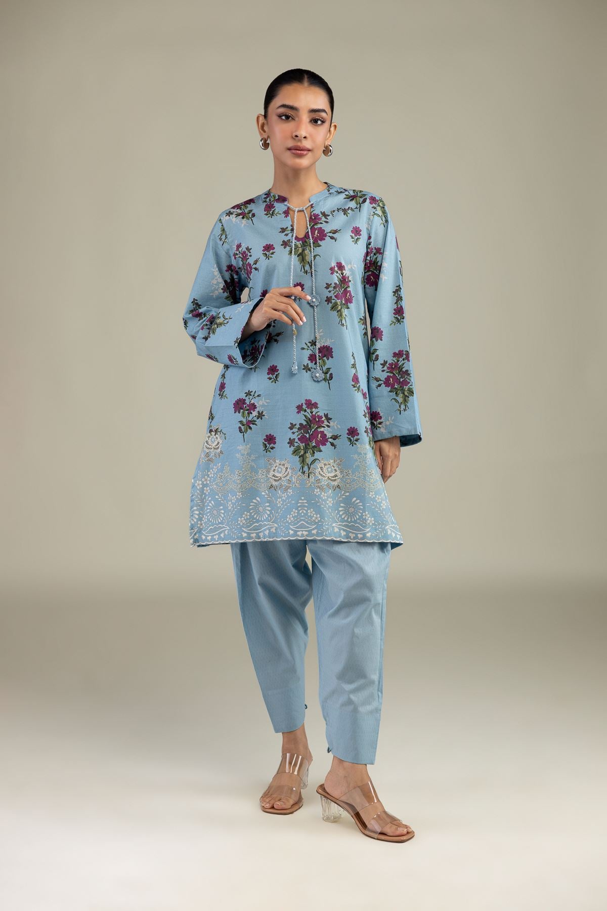 Floral Cotton Kurta