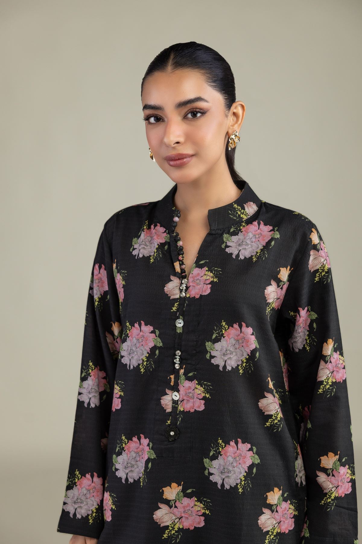 Black Lawn Dupatta