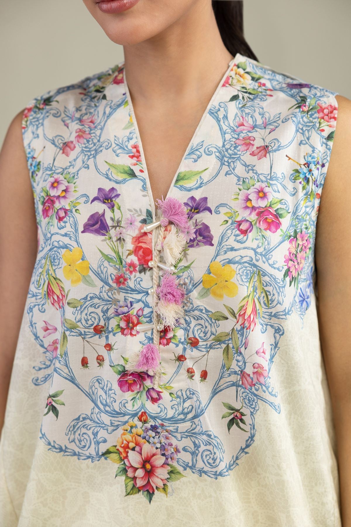 Floral Lawn Dupatta