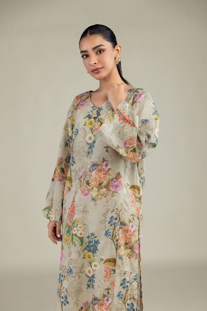 Long Floral Kurta
