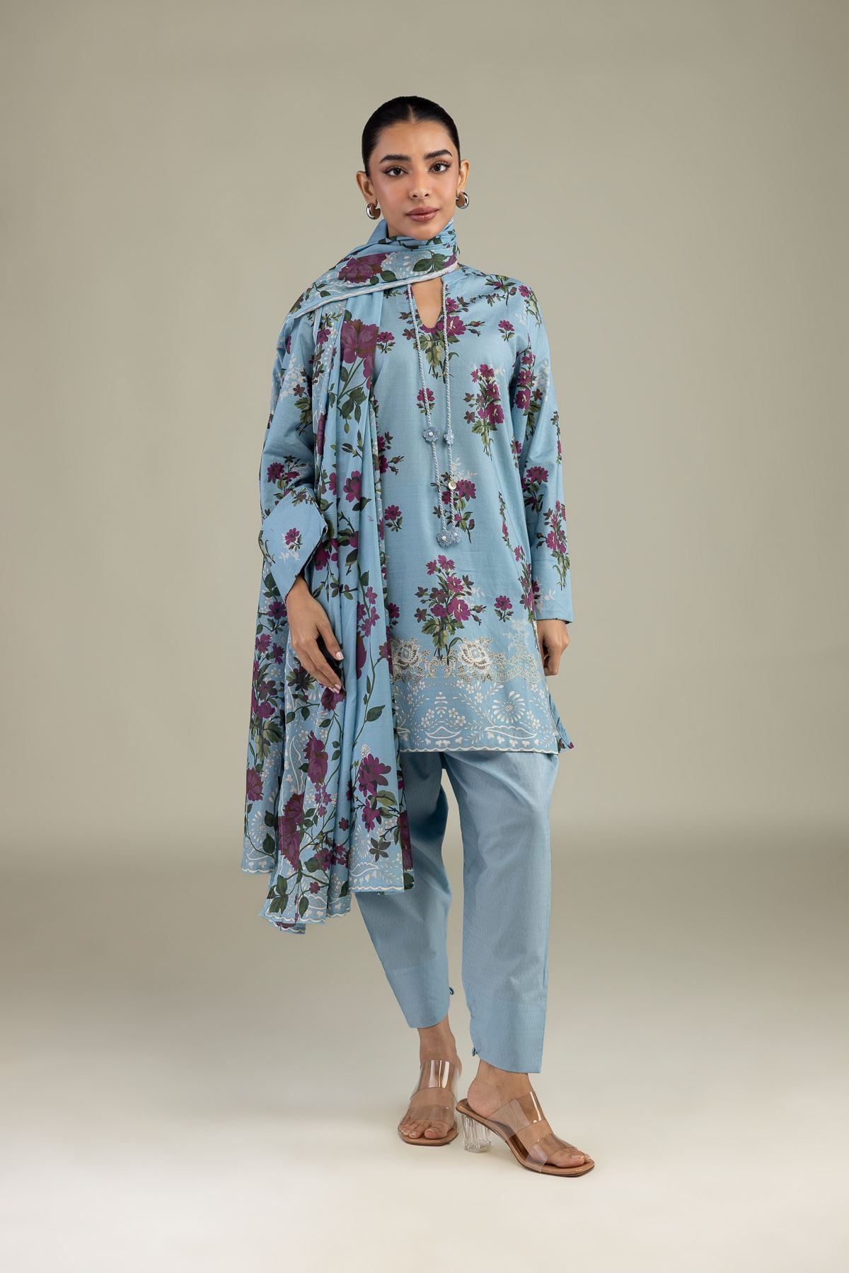 Solid Cotton Shalwar 