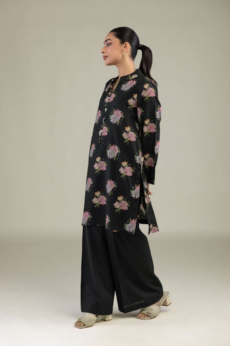 Black Solid Pants