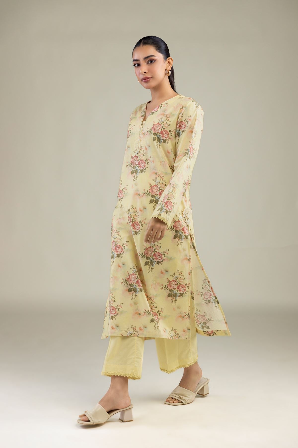 Yellow Cotton Pants
